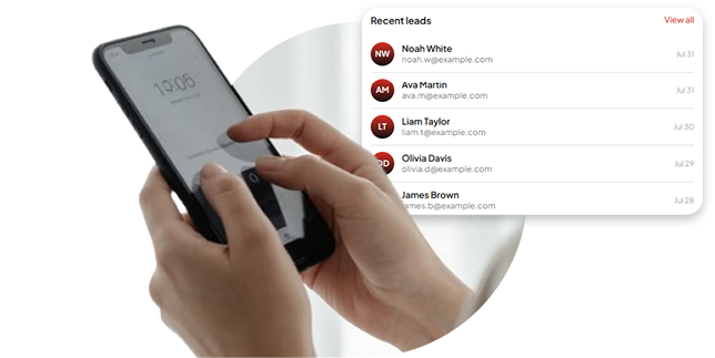 Business owner using PluginChatBot on a mobile phone