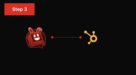 PluginChatBot connected to HubSpot CRM for lead synchronisation