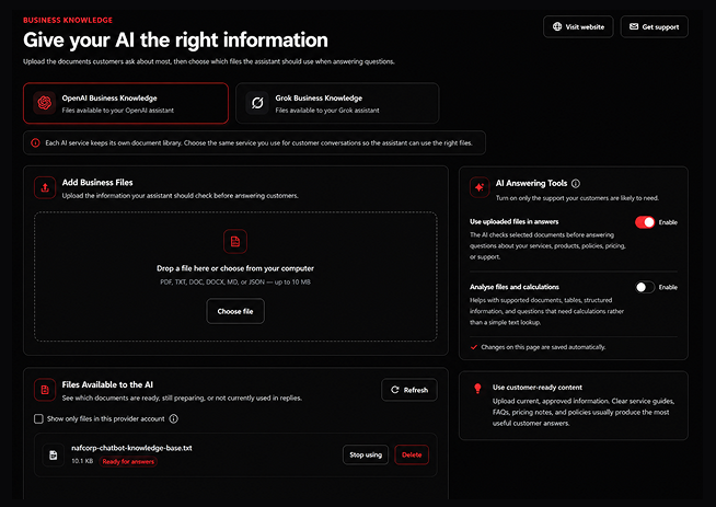 AI chatbot starting a conversation with a visitor on a campaign landing page