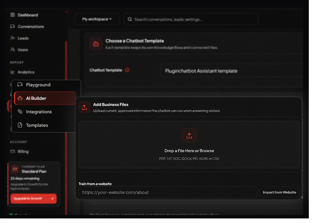 Removing the PluginChatBot embed code from a website