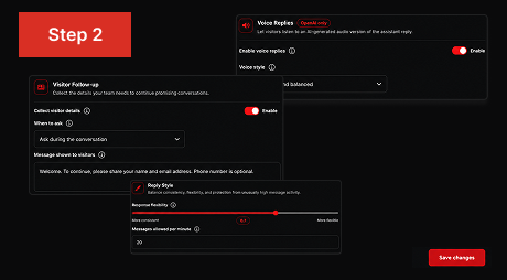 Customising the Plug ChatBot widget and welcome message